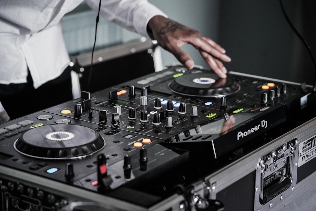 Person touching black terminal mixer