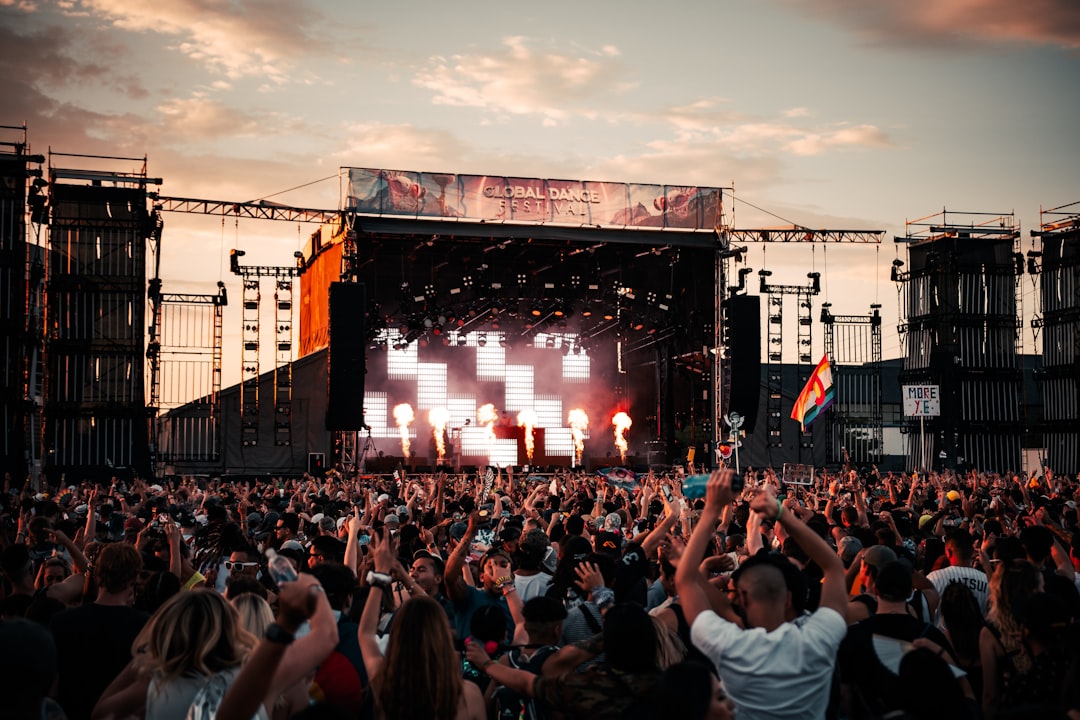 A large crowd of people at a concert