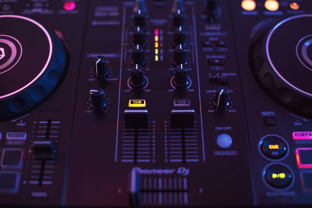Black DJ mixer