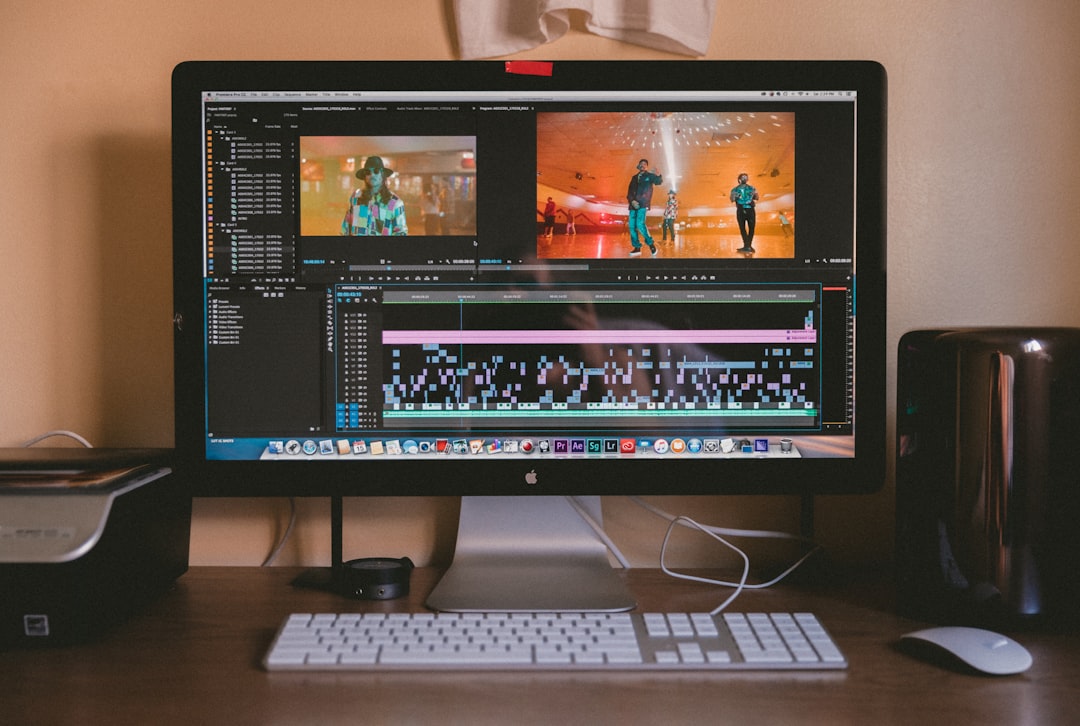 Turned-on iMac screen