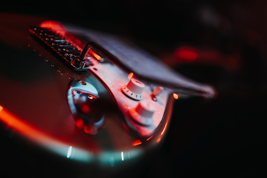 A close up of a disc with a keyboard on it