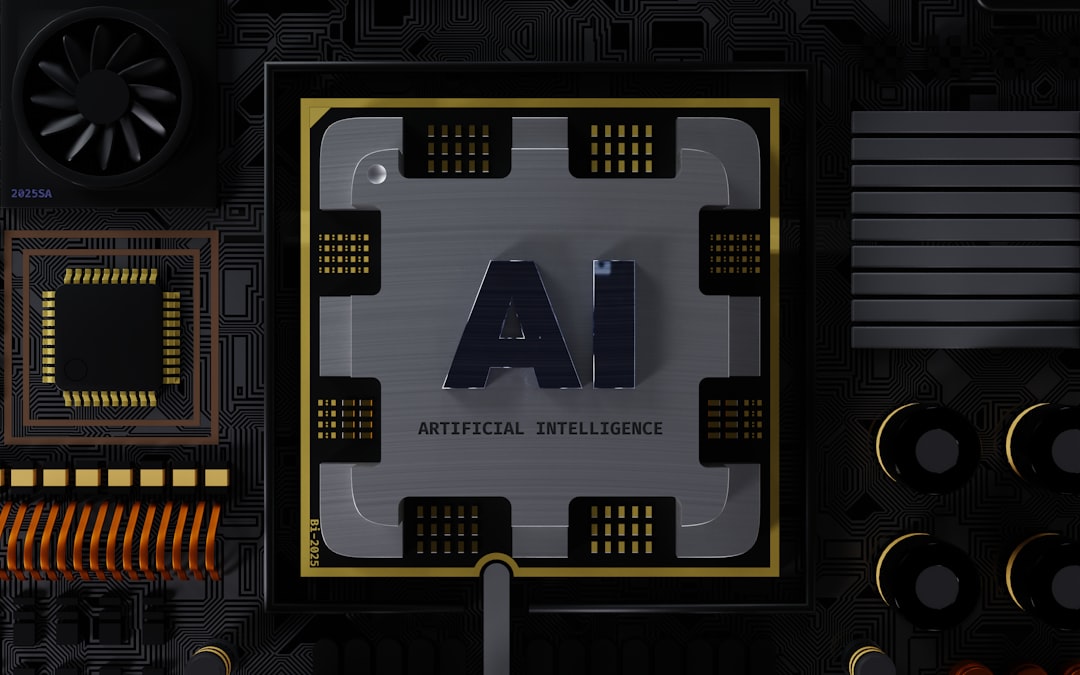 A computer chip with the letter ai on it